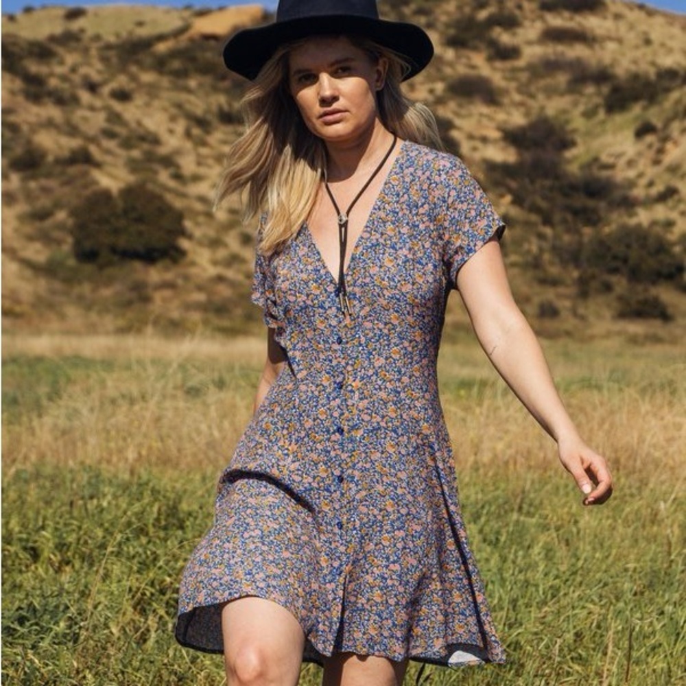 ROLLA'S Milla Coast Floral Dress-The Canyon print